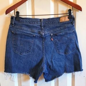 Levi's cut off jean shorts